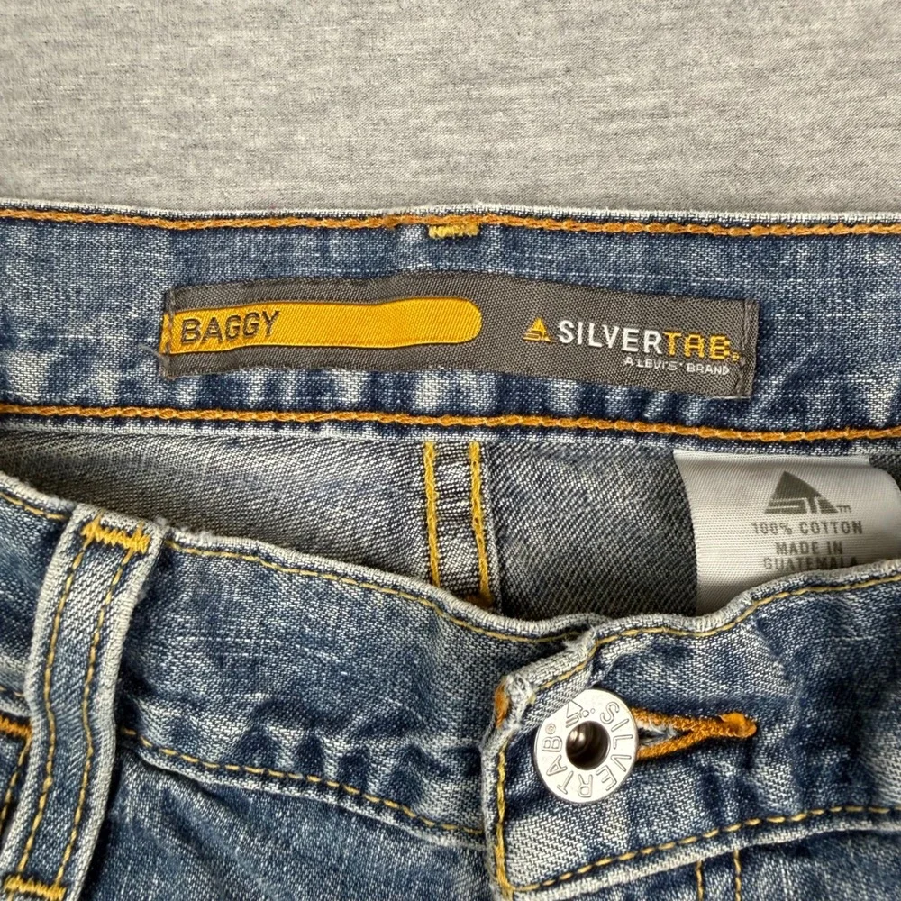 Levis SilverTab Baggy Jeans Mens 32x32 Blue Denim Vintage 90s Skater 445990766